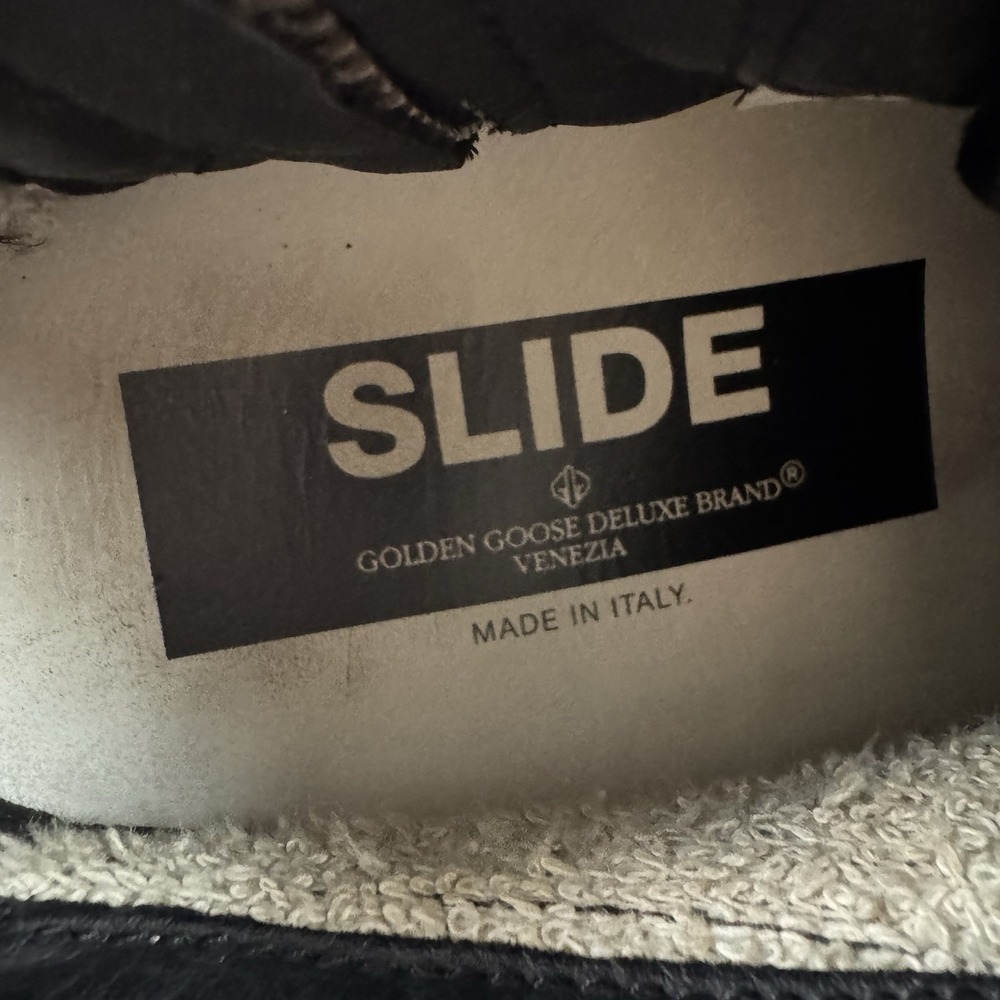 Golden Goose‎ Slide High Top Sneakers Trainers Black Suede Lace Up Sz 37 US 6.5 - Picture 6 of 7